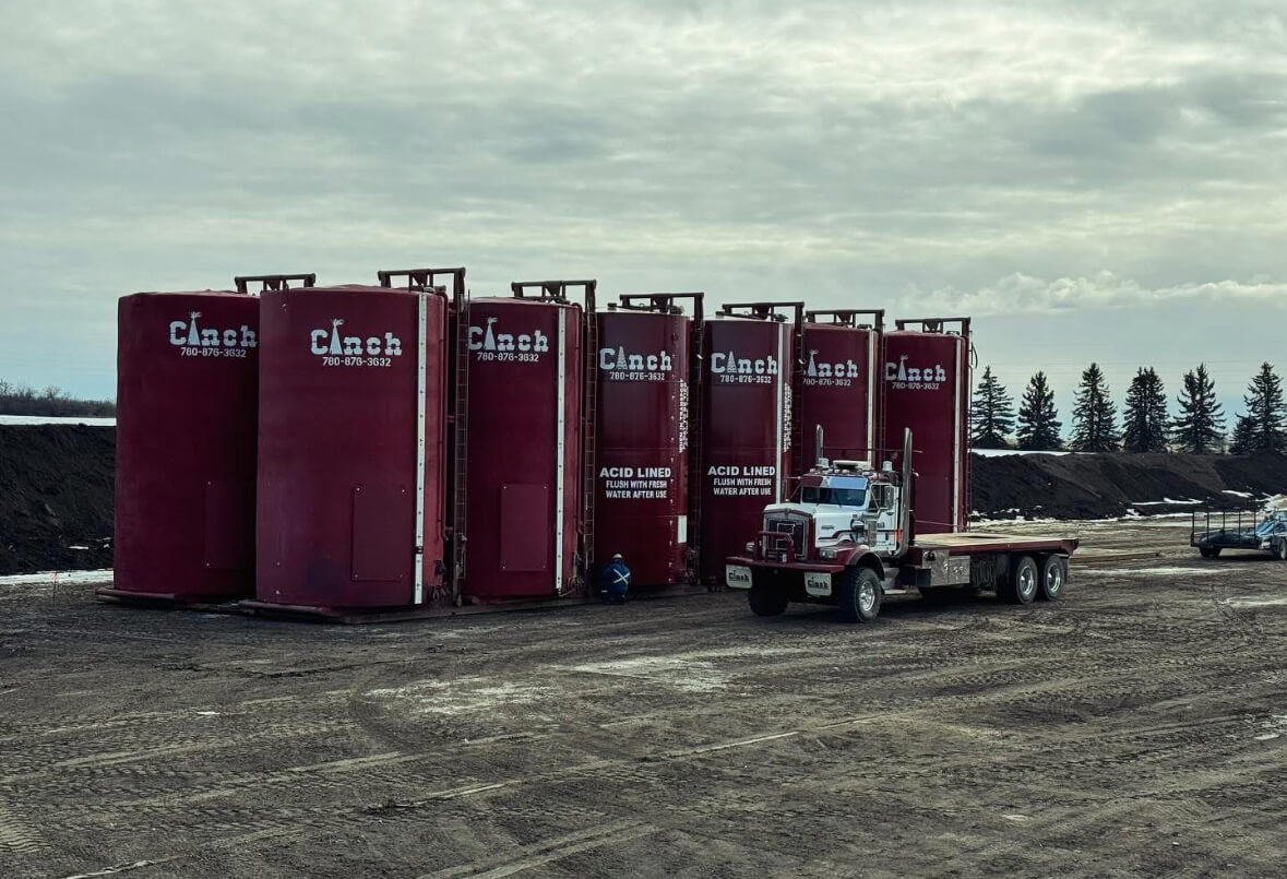 Cinch 400 BBL rental tank equipment
